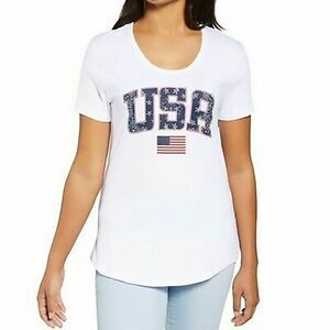 Galt Women's Freedom Tee, WHITE